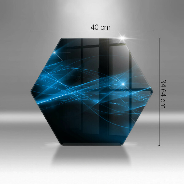 Üveg vágódeszka Absztrakt kék füst