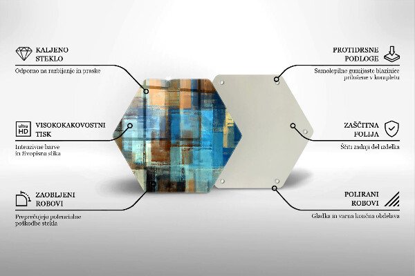 Üveg vágódeszka Festett háttér