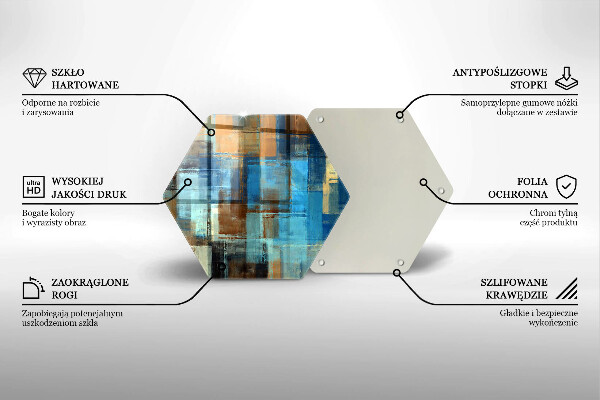 Üveg vágódeszka Festett háttér