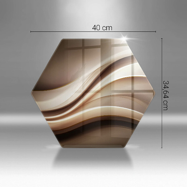 Üveg vágódeszka Absztrakciós finom vonalak