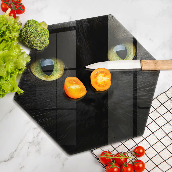 Üveg vágódeszka Állati macska szeme