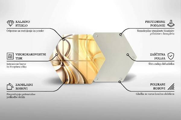 Üveg vágódeszka Füst absztrakció