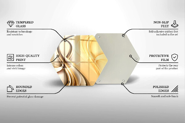 Üveg vágódeszka Füst absztrakció