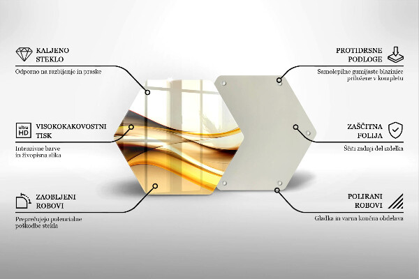 Üveg vágódeszka Absztrakt füst vonalak