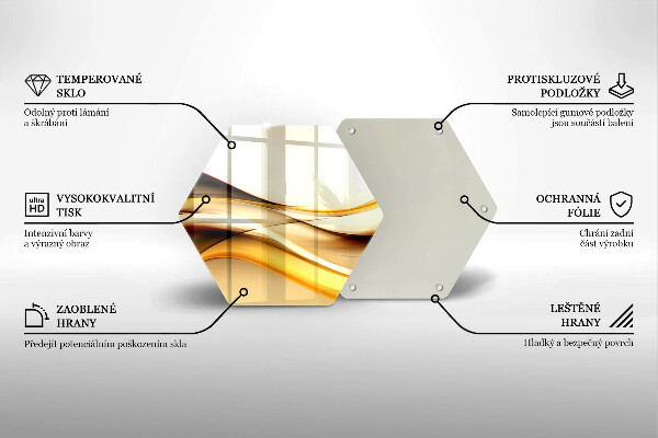 Üveg vágódeszka Absztrakt füst vonalak