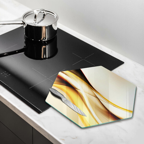 Üveg vágódeszka Absztrakt füst vonalak