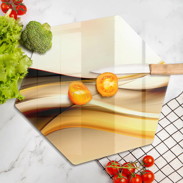 Üveg vágódeszka Absztrakt füst vonalak