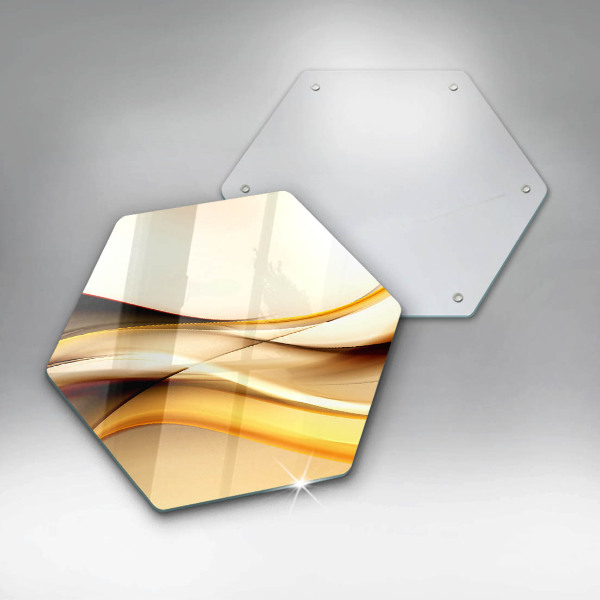 Üveg vágódeszka Absztrakt füst vonalak