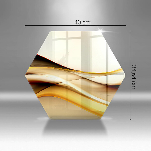 Üveg vágódeszka Absztrakt füst vonalak