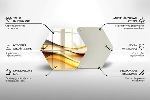 Üveg vágódeszka Absztrakt füst vonalak