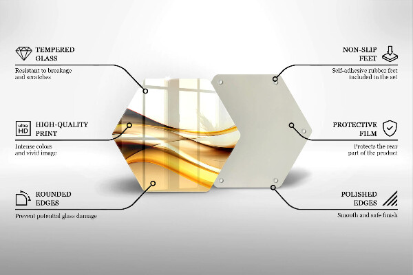 Üveg vágódeszka Absztrakt füst vonalak