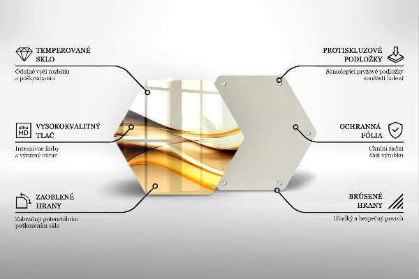 Üveg vágódeszka Absztrakt füst vonalak