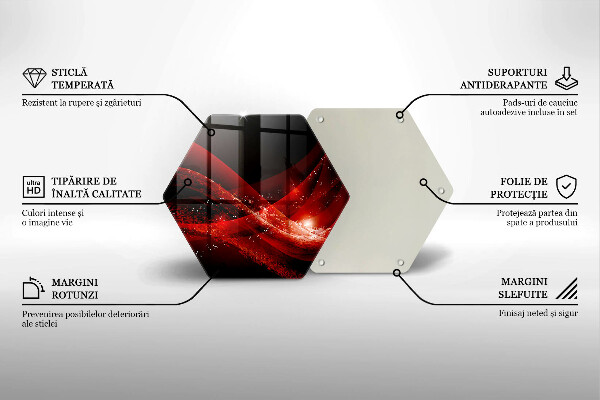 Üveg vágódeszka Modern absztrakció