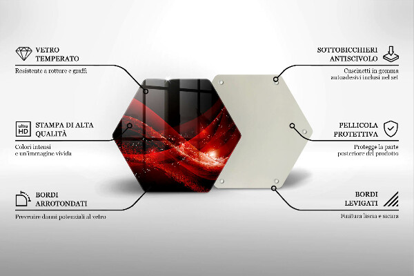 Üveg vágódeszka Modern absztrakció