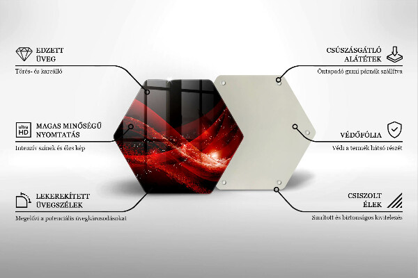 Üveg vágódeszka Modern absztrakció