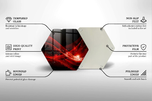 Üveg vágódeszka Modern absztrakció