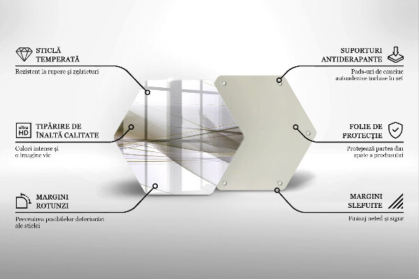 Üveg vágódeszka Absztrakt vonalak tervezése