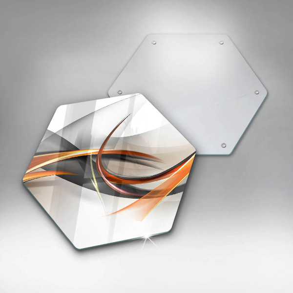 Üveg vágódeszka Modern formák