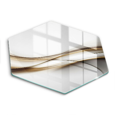 Üveg vágódeszka Lágy vonalak absztrakciója