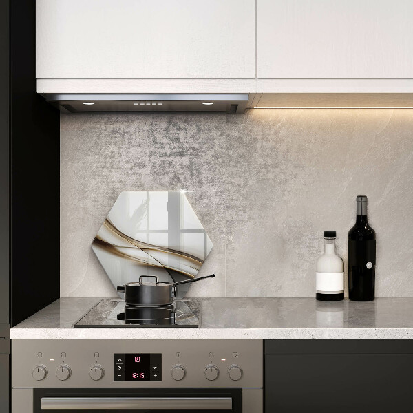 Üveg vágódeszka Lágy vonalak absztrakciója