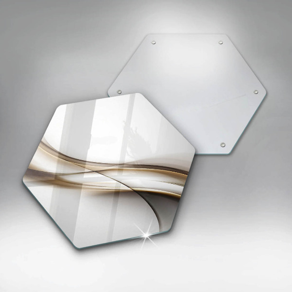 Üveg vágódeszka Lágy vonalak absztrakciója