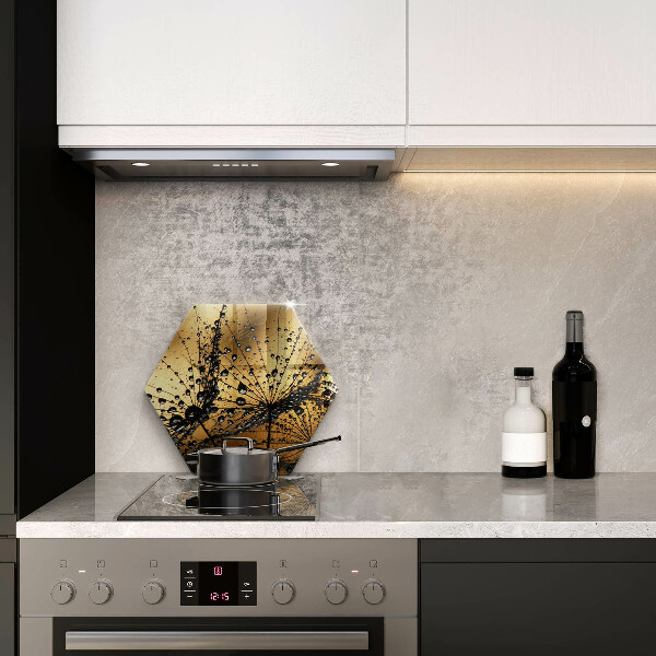 Üveg vágódeszka Harmat és pitypang