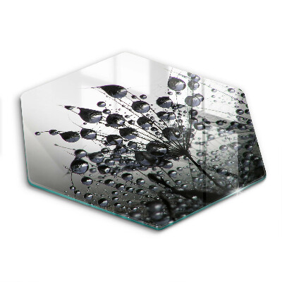 Üveg vágódeszka Pitypang és harmat