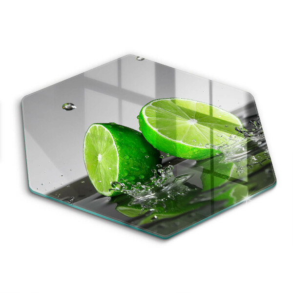 Üveg vágódeszka Lédús lime és víz