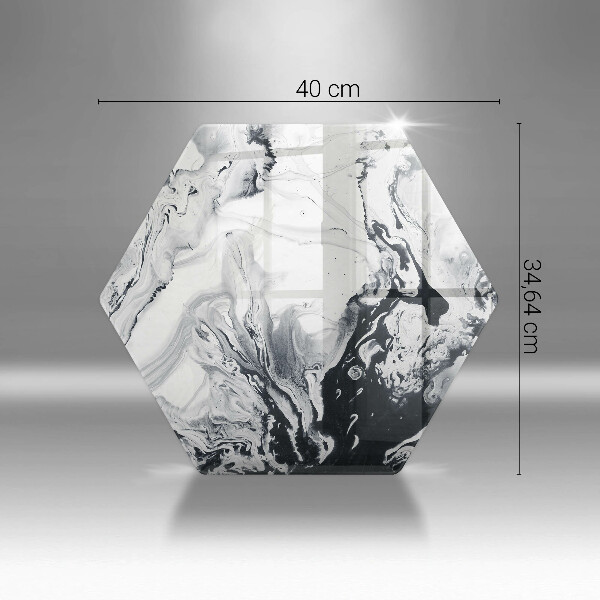 Üveg vágódeszka Tinta absztrakció