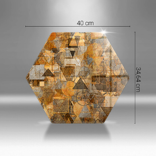Üveg vágódeszka Varrat nélküli mintát geometriai alakzatok