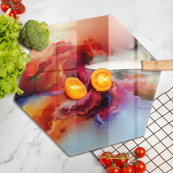 Üveg vágódeszka Füstös absztrakció