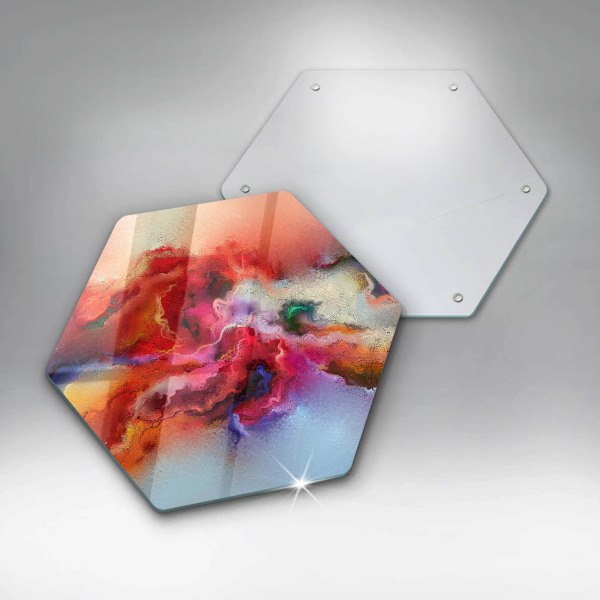 Üveg vágódeszka Füstös absztrakció