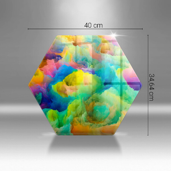 Üveg vágódeszka Színes absztrakció