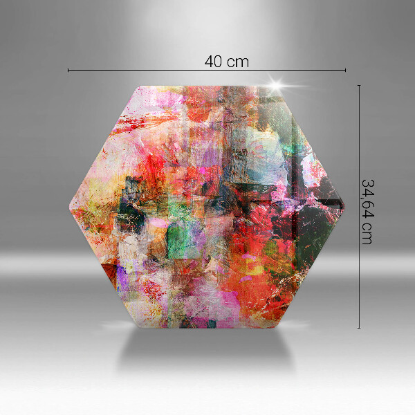 Üveg vágódeszka Festék absztrakció