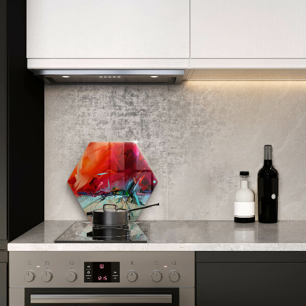 Üveg vágódeszka Festett absztrakció