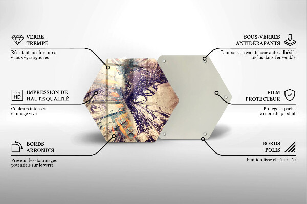 Üveg vágódeszka Modern kompozíció