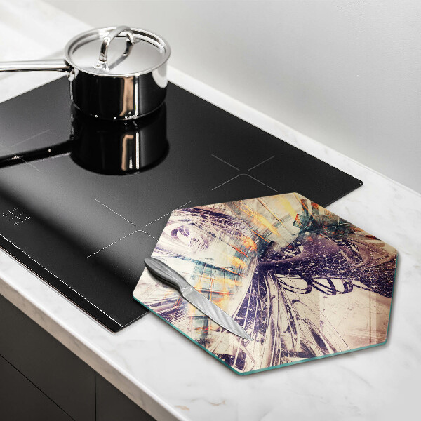 Üveg vágódeszka Modern kompozíció