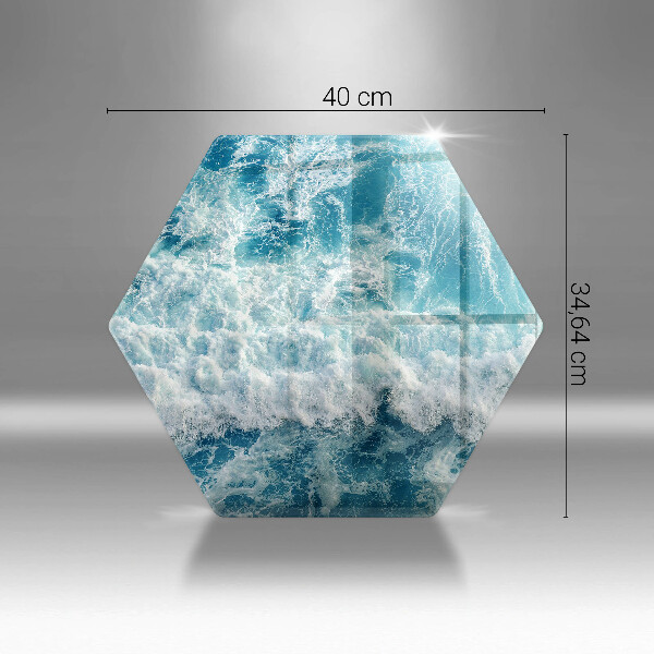 Üveg vágódeszka Tenger víz hullámai