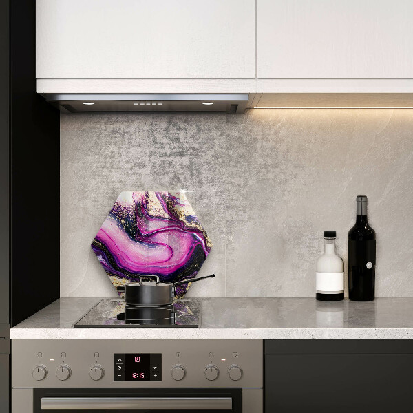 Üveg vágódeszka Absztrakt design arany