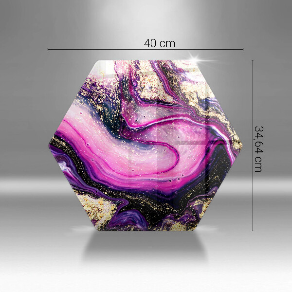 Üveg vágódeszka Absztrakt design arany