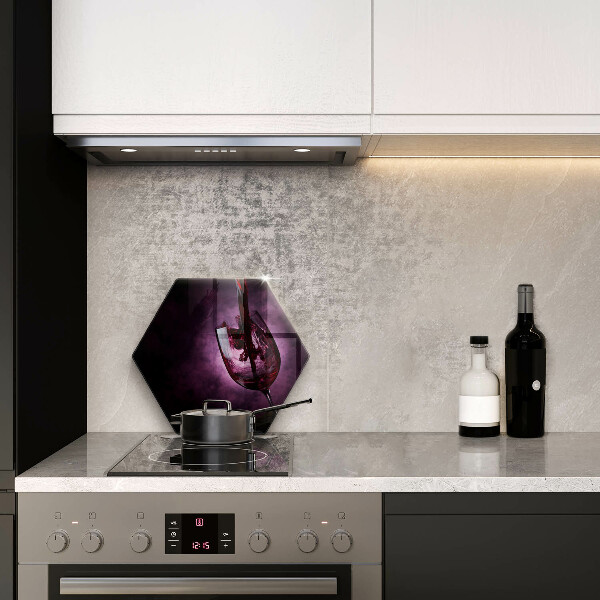 Üveg vágódeszka Egy pohár bor