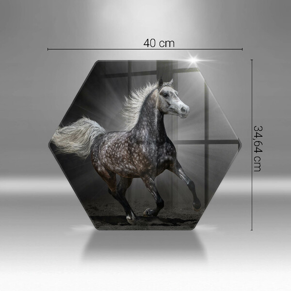 Üveg vágódeszka Ló vágta