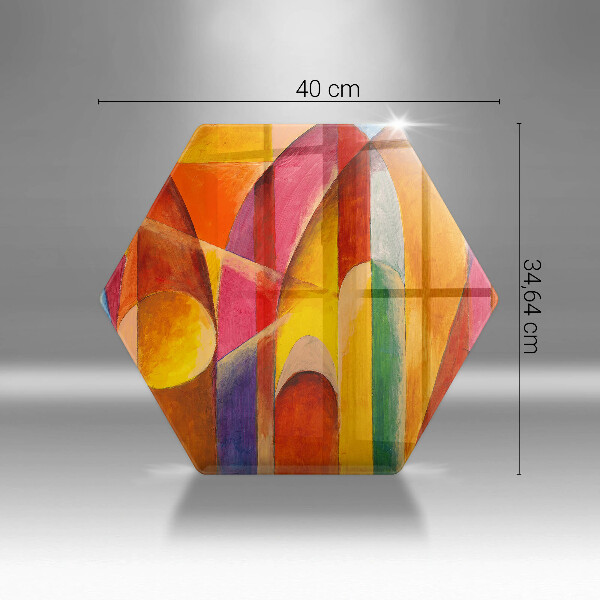 Üveg vágódeszka Színes absztrakció