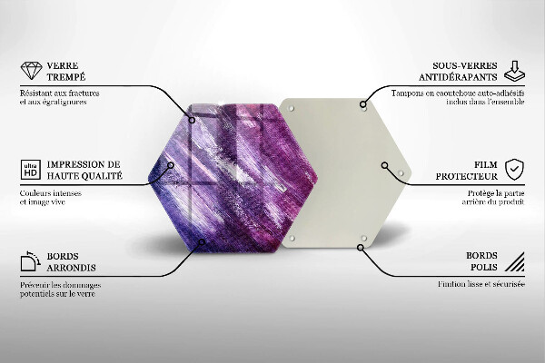 Üveg vágódeszka Festék absztrakció