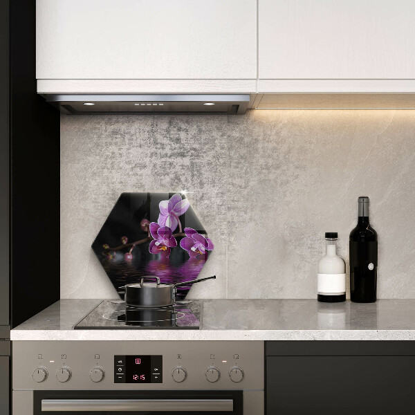 Üveg vágódeszka Orchidea zen víz