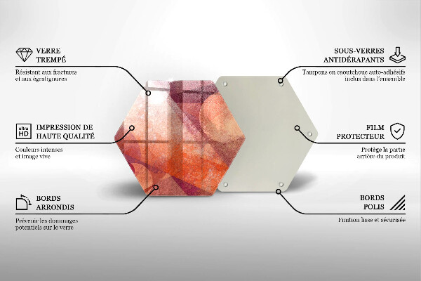 Üveg vágódeszka Absztrakt muveszet