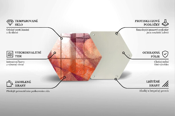 Üveg vágódeszka Absztrakt muveszet