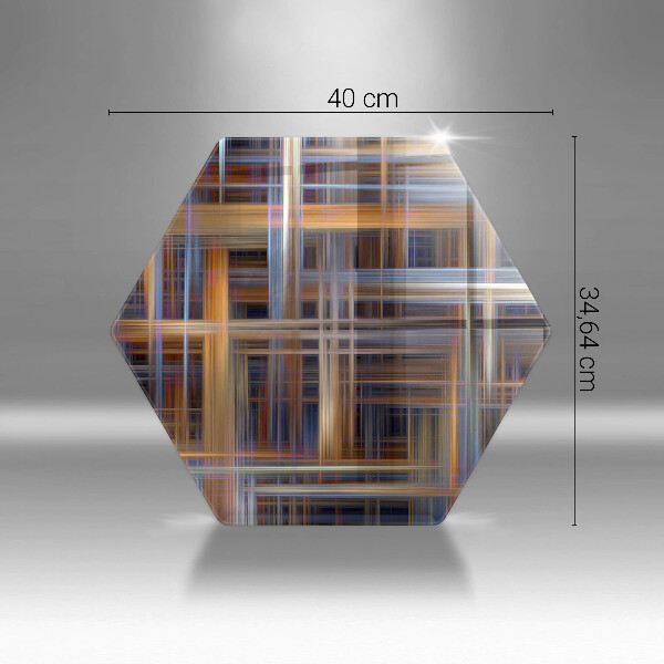 Üveg vágódeszka Absztrakt festék vonalak