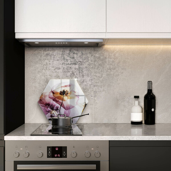 Üveg vágódeszka Finom virágok