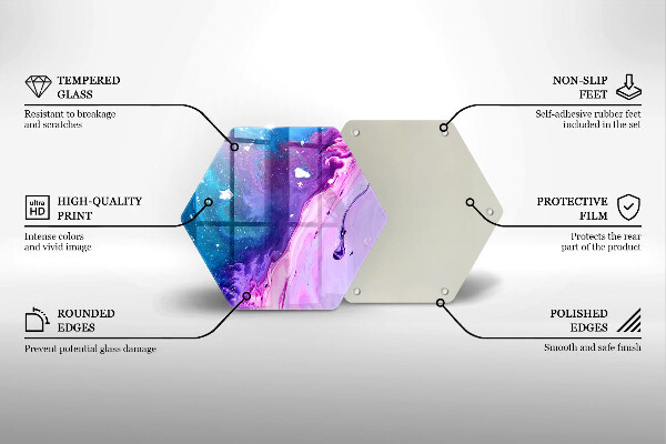Üveg vágódeszka Absztrakciós tinták